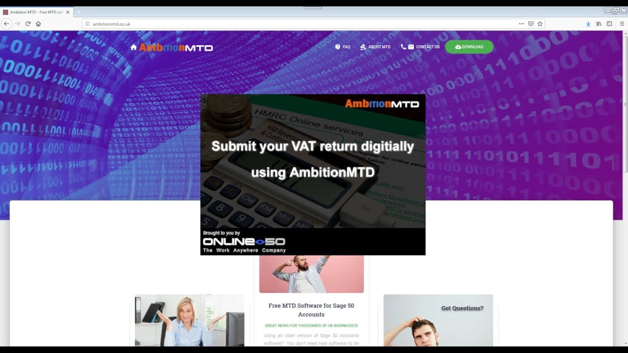 Ambition MTD - Free Software for Making Tax Digital