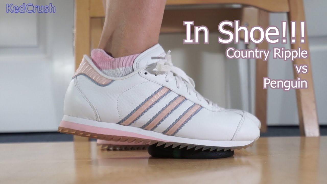 White and Pink SUPER RARE Adidas Country Ripple vs Penguin