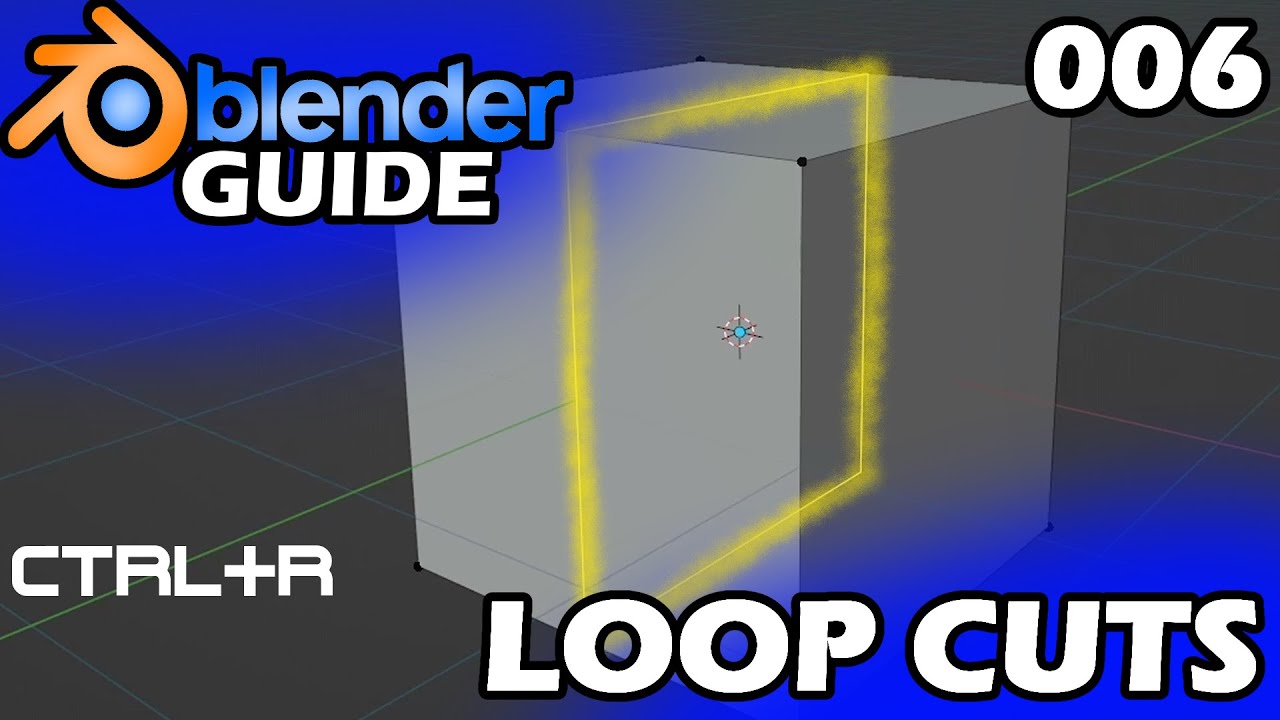 LOOP CUTS = FACE-LOOPS ZERSCHNEIDEN🏆 The Blender Guide (Blender Tutorial Deutsch / German) [S1-E006]