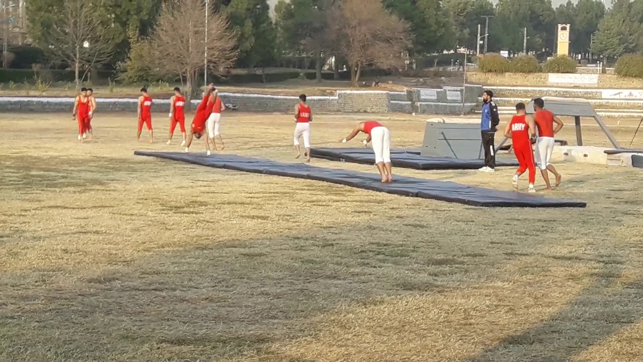 Gymnastic team display in ASPT kakul Abbottabad  08-12-2018