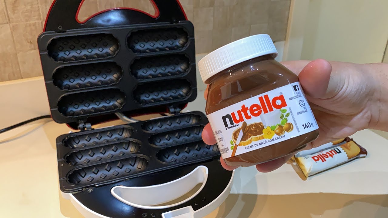 COLOQUEI NUTELLA NA MÁQUINA DE FAZER CREPE E OLHA O QUE VIROU!!!