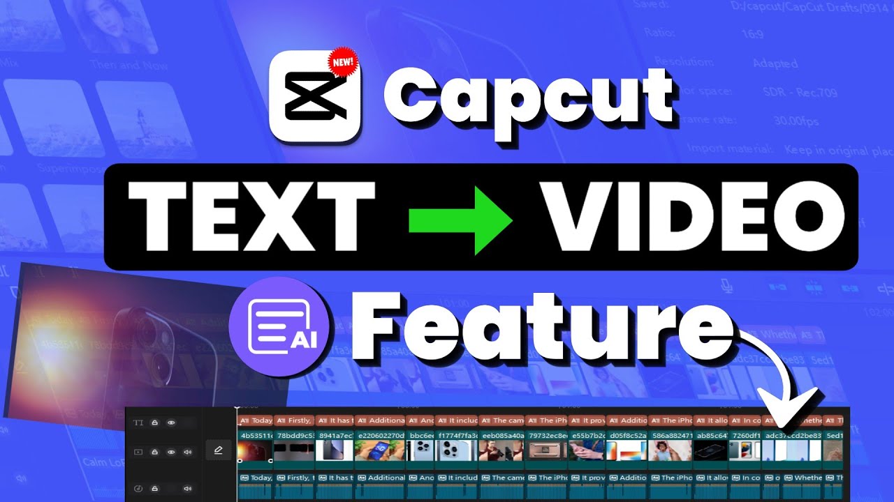 🔴Capcut:AI Script/Text  To Video Generation Feature [VideoGPT] -2023   