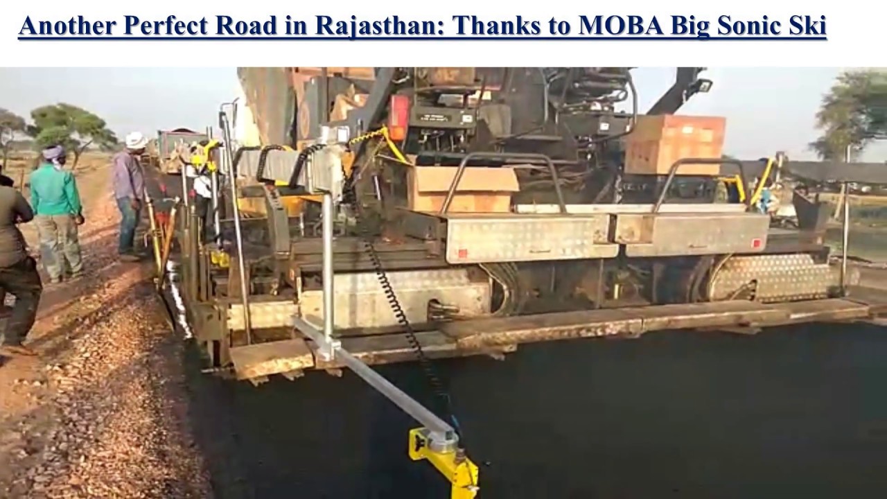 MOBA BIG SONIC SKI - Compatible with any Make of Paver to Achieve Undulation Free Road