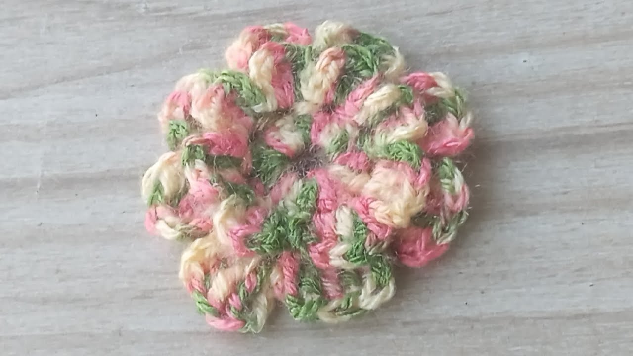 #diyКрасивыйцветок♥️✨️#parandi ✨️#crochetflower#rubbertrick#crochetdesign#2026#handfan#paranda