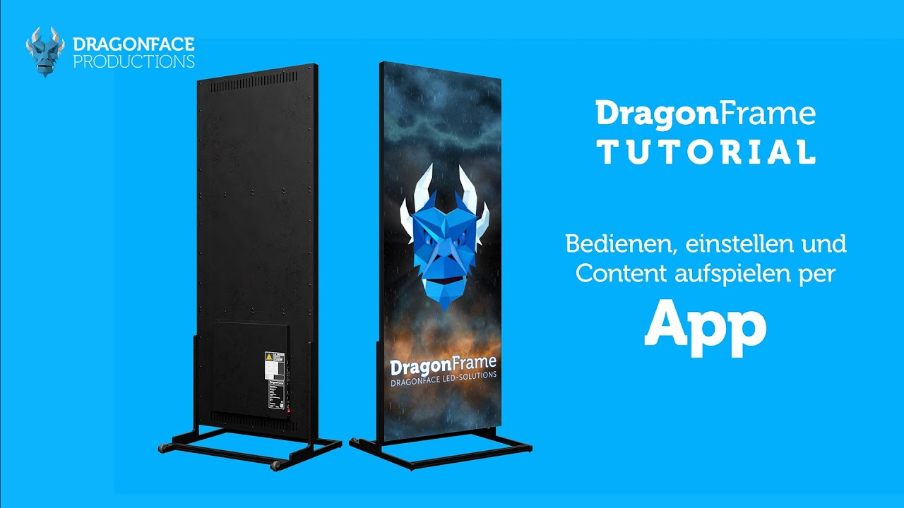 DragonFrame Steuerung mit der LEDart App Android & iOS