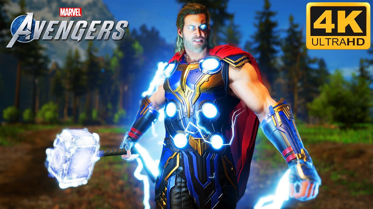 Thor Love and Thunder MCU Suit Combats Gameplay | Marvel's Avengers (4K 60fps)