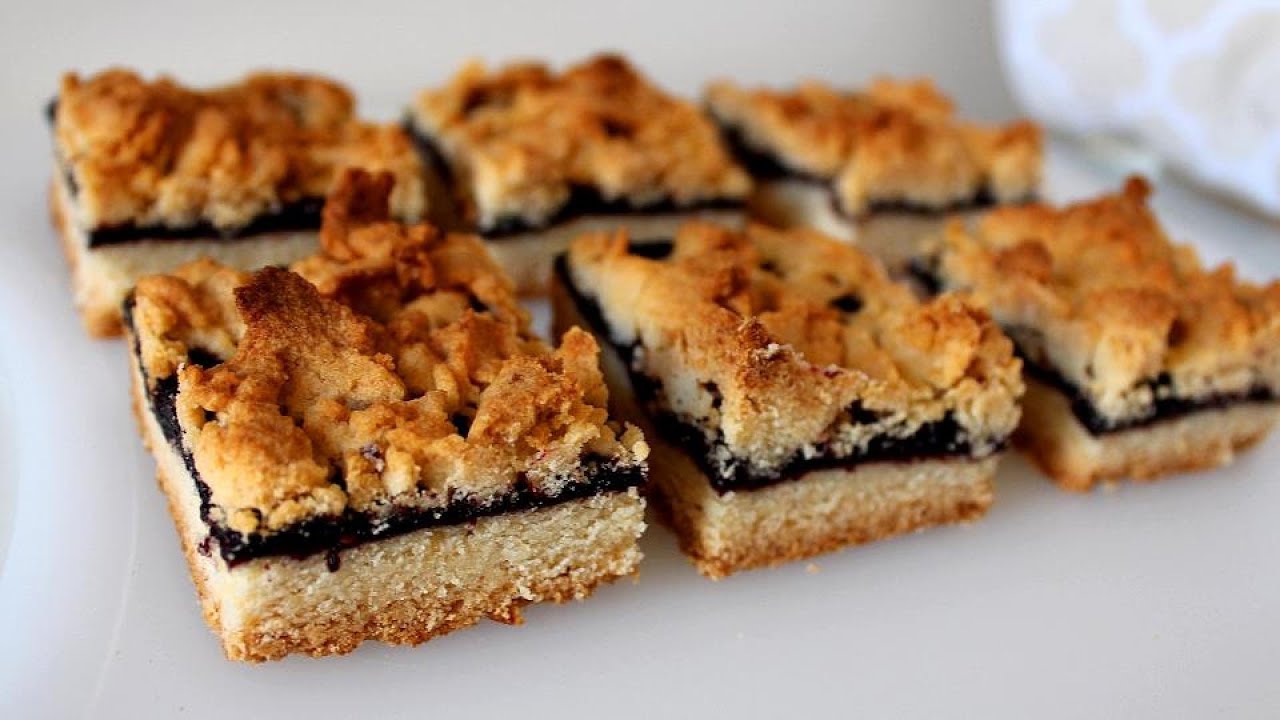 Easy Jam Crumb Bars Recipe