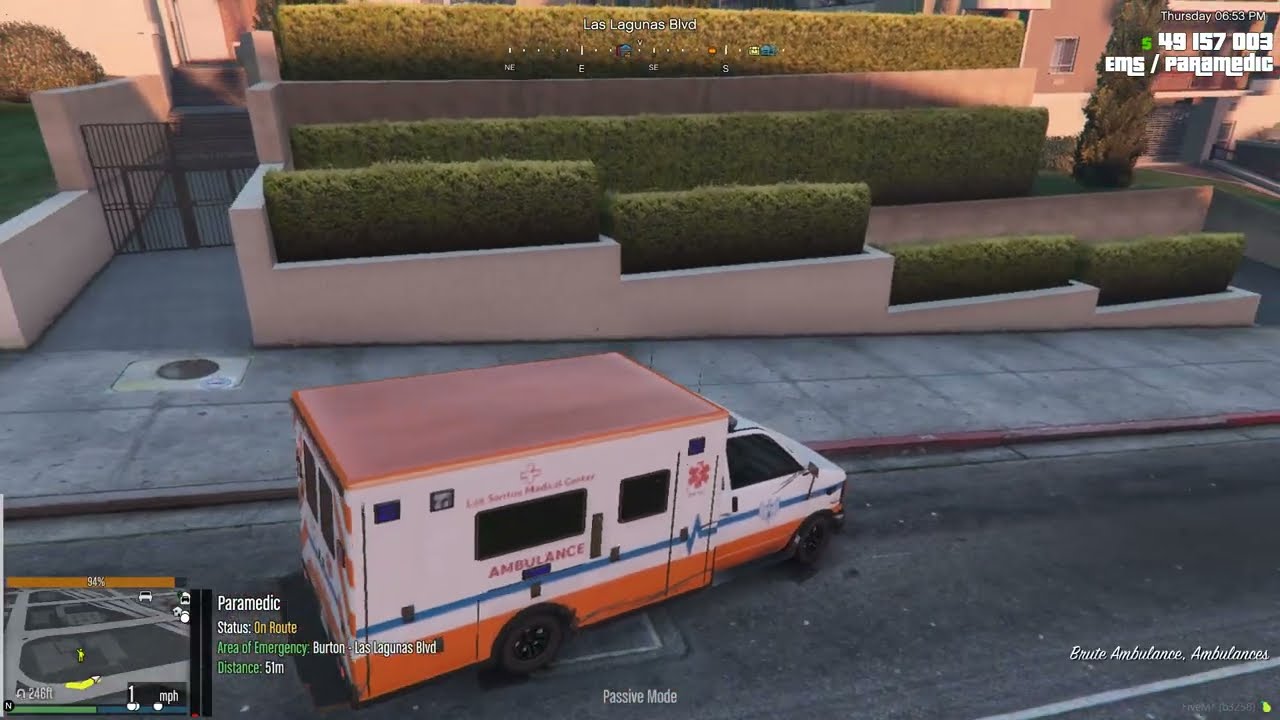 EMS Paramdic Ambulance Simulator, FiveM TransportTycoon, GTA 5 Online