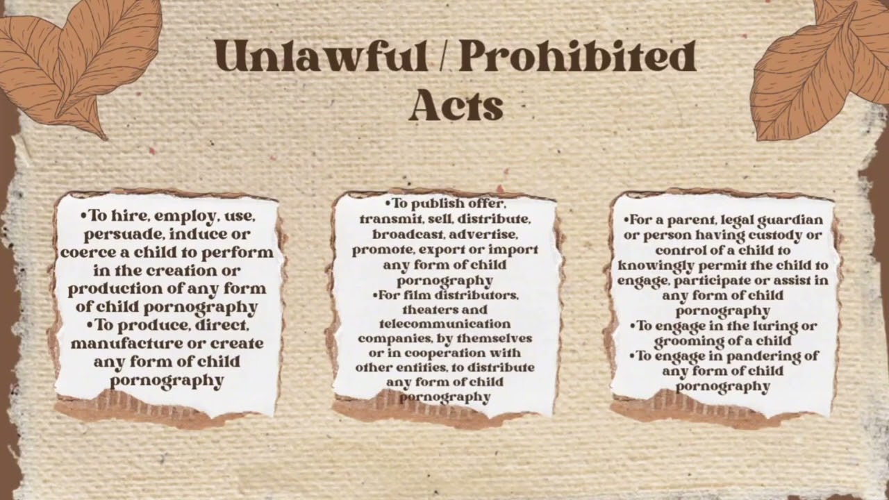 R.A 9775 ANTI-CHILD PORNOGRAPHY ACT OF 2009 | MAPEH 10 HEALTH TRENDS, ISSUES & CONCERN