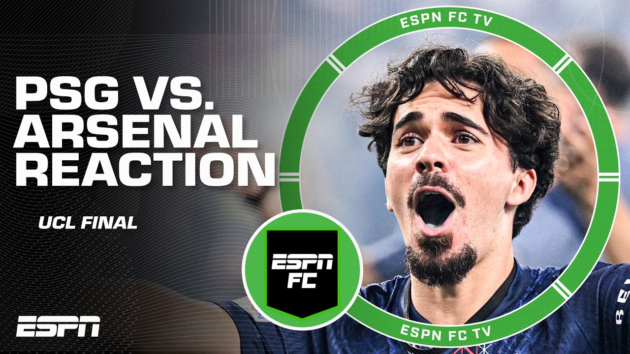 PSG vs. ARSENAL CHAMPIONS LEAGUE FINAL REACTION 🍿 | ESPN FC