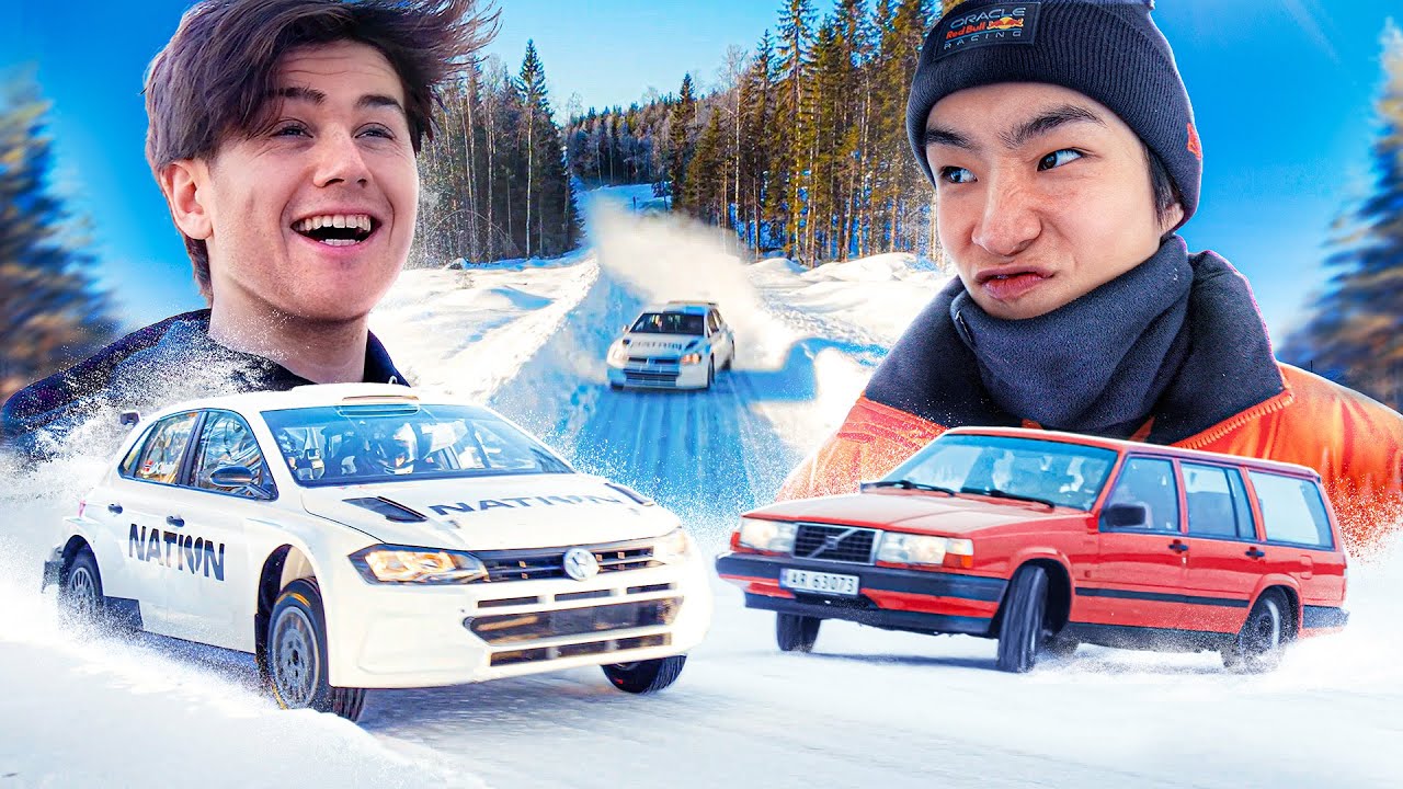 Learning how to DRIFT on Ice (With Rallycross World Champions)