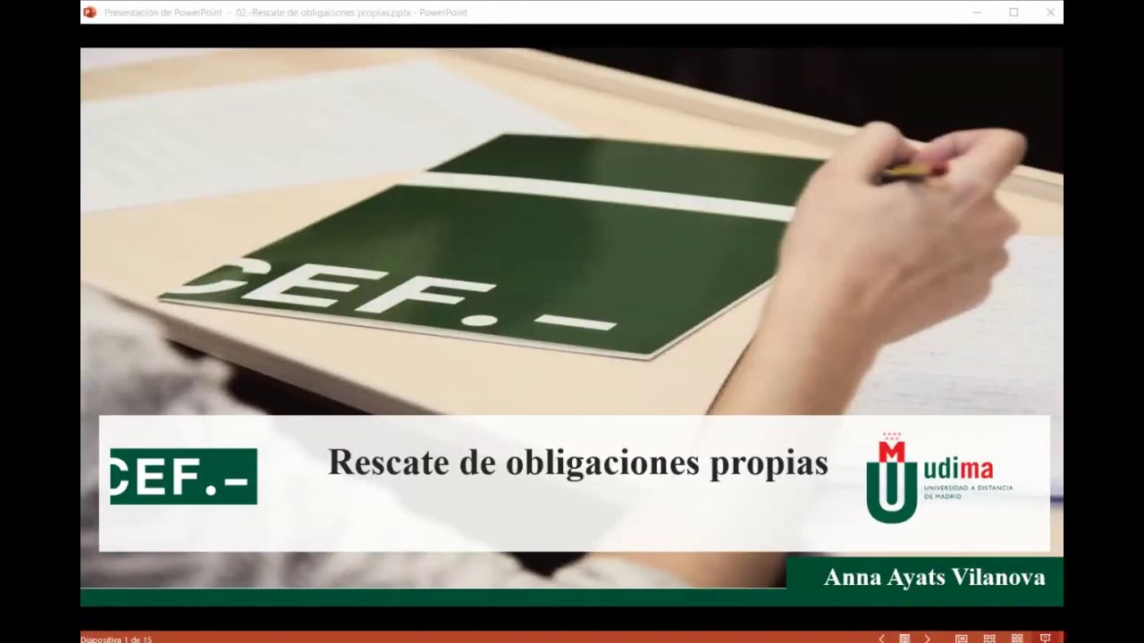 Rescate de obligaciones propias