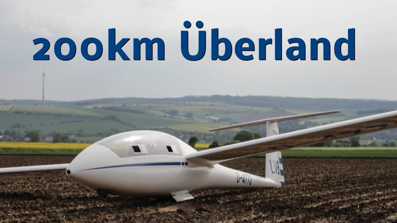 Segelfliegen - 200km Überlandflug - Außenlandung - Segelflugausbildung