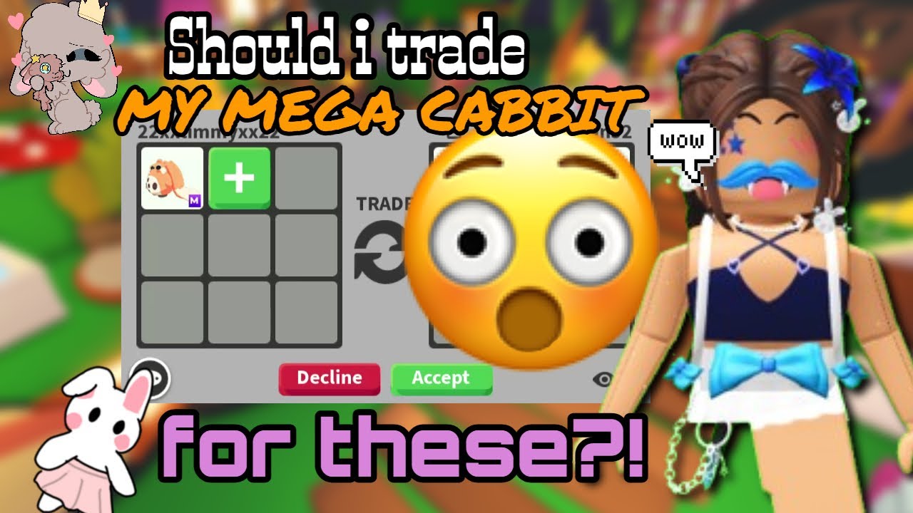Trading Mega No Potion Cabbit🐰 INSANE OFFERS I roblox Adopt Me - #adoptme #adoptmeroblox