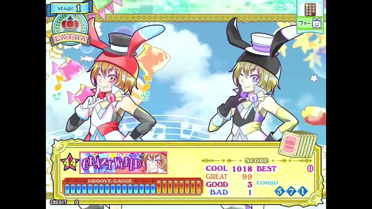 [ポップン]Lv44 CRAZY WORLD EX