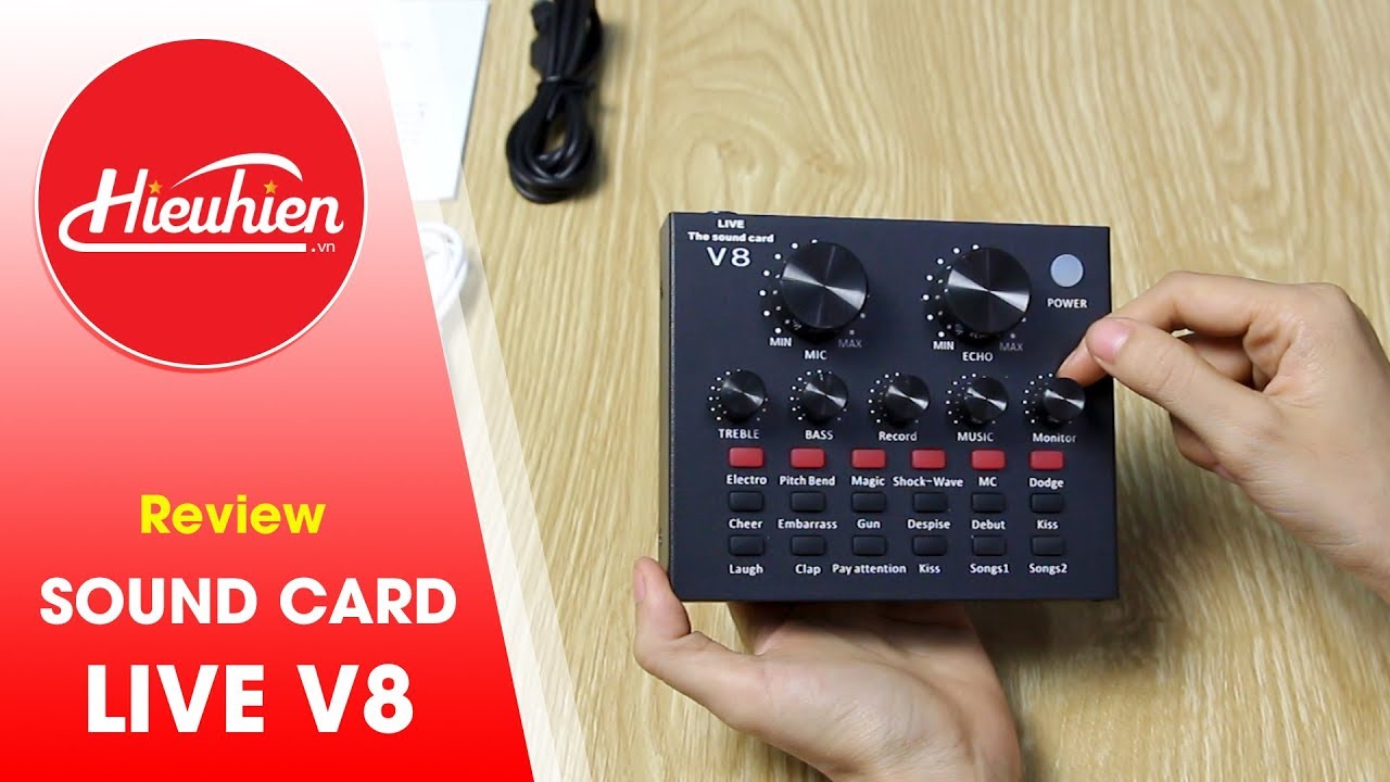 Review Sound card Live V8✅ Có thể thay thế XOX K10? [Hieuhien.vn]