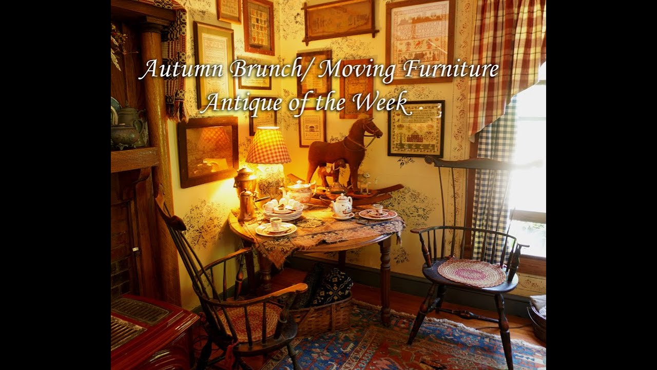 Autumn Brunch with Roasted Tomato Bisque/Refreshing the Parlor/ Antique of the Week:Pie Safe