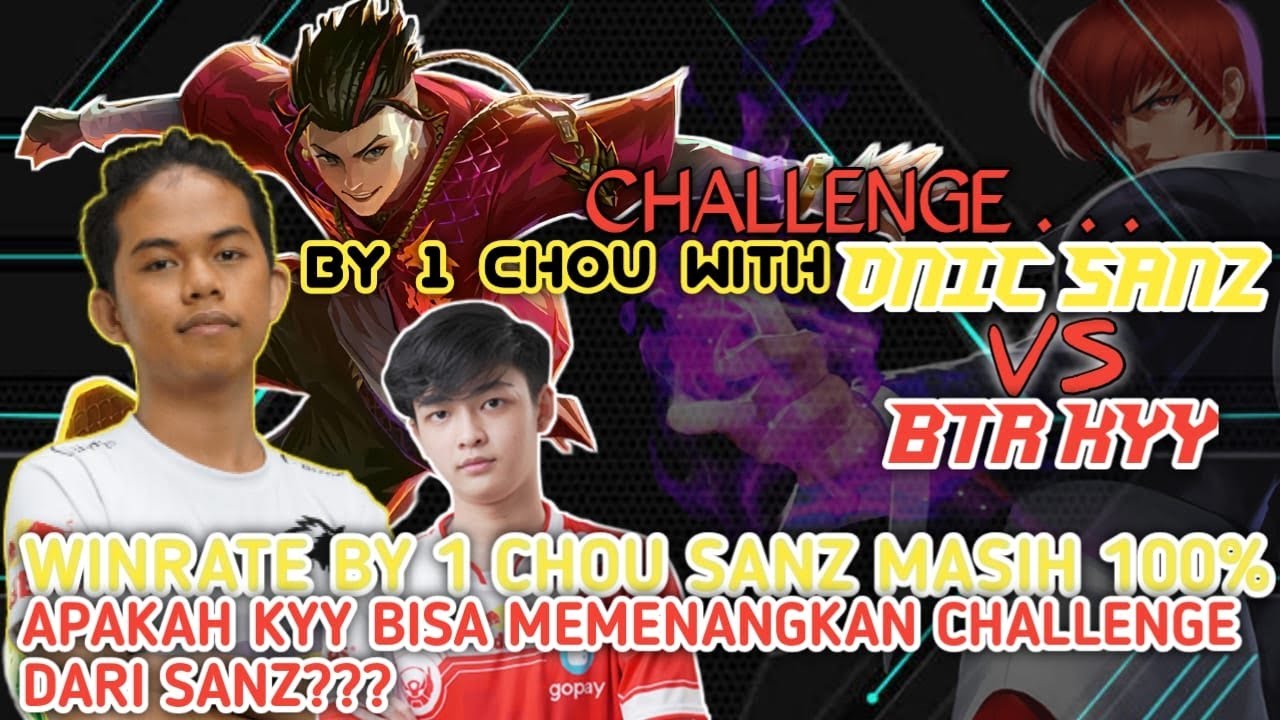 BY1 CHOU ONIC_SANZ VS BTR_KYY (WR 100% BY1 CHOU SANZ DIPRTARUHKAN!!!)