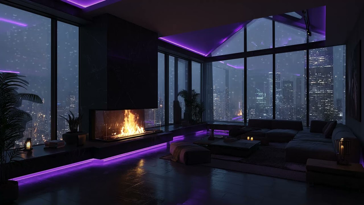 3 Hours of Heavy Rain on Window 🌧 Cozy Night Ambience for Deep Sleep & Study