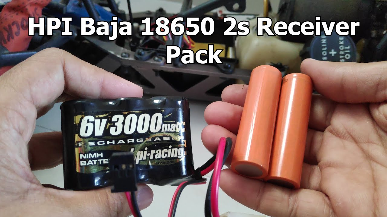 DIY 2s 18650 Lithium Ion Receiver Battery Pack for 1/5th Scale Gasoline Rc Car