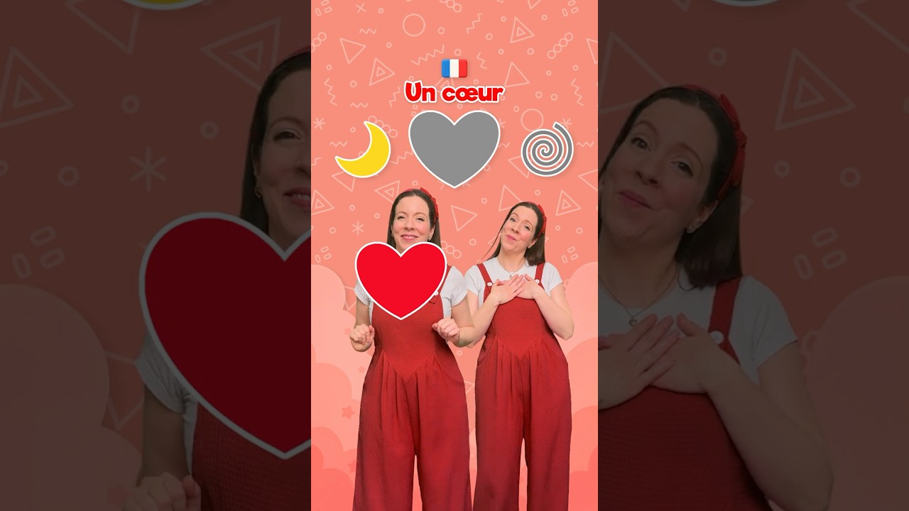 Shapes and symbols in French and English 🇫🇷🇬🇧 #learn #kids #beginners #education #preschool