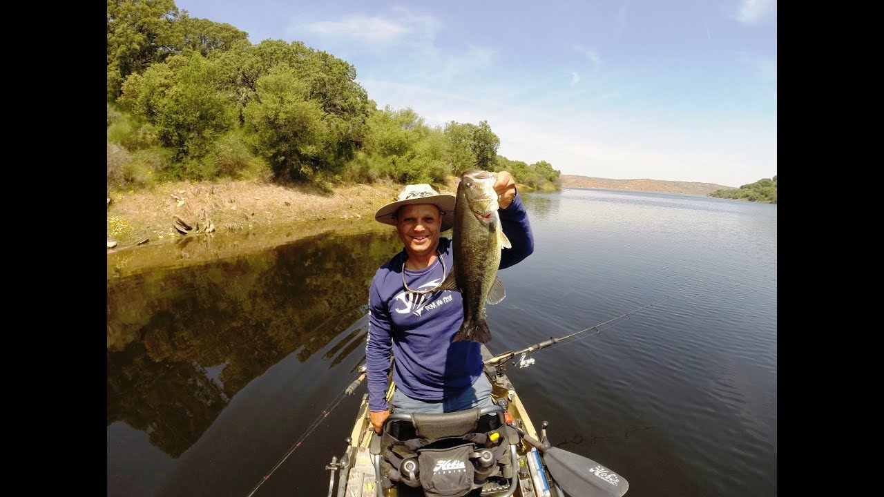 Pesca de Kayak no Embalse de Alcantara... 09-05-2018.