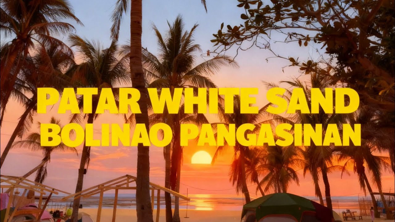 Patar white sand bolinao pangasinan camping #beach #travel #camping #fyp #viral 
