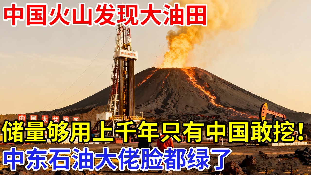 中国火山发现大油田，储量够用上千年，火山口下方3000米，只有中国敢挖！中东石油大佬脸都绿了【科技前沿】