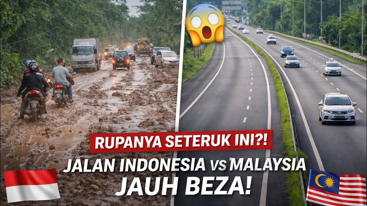 Jalan Kaltim Indonesia Jadi Macam Ni?! Jalan Malaysia Memang Jauh Berbeza?!