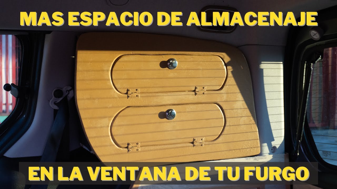 Como hacer un ARMARIO de VENTANA en tu furgoneta CAMPER! Tutorial Explicado paso a paso.