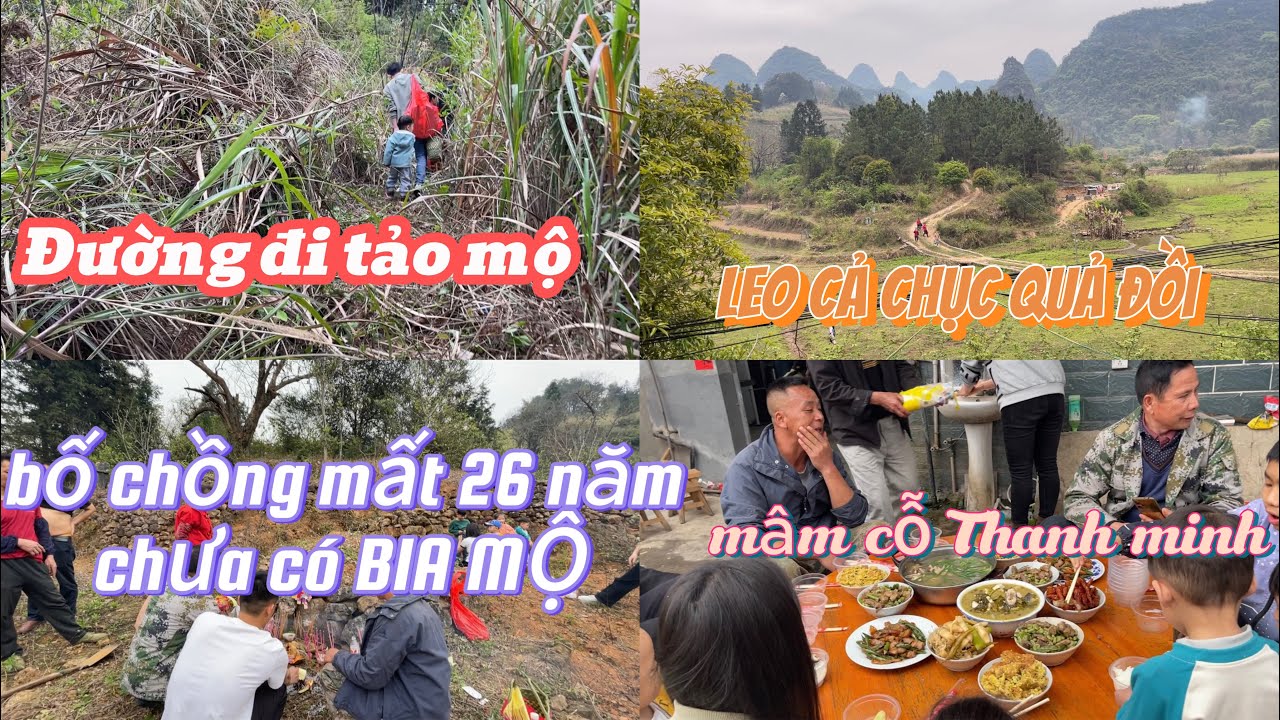 #175 BỐ CHỒNG mất 26NĂM CHƯA ĐƯỢC LẬP BIA MỘ,LEO MẤY QUẢ ĐỒI ĐI TẢO MỘ #cuocsongtrungquoc #trungquoc