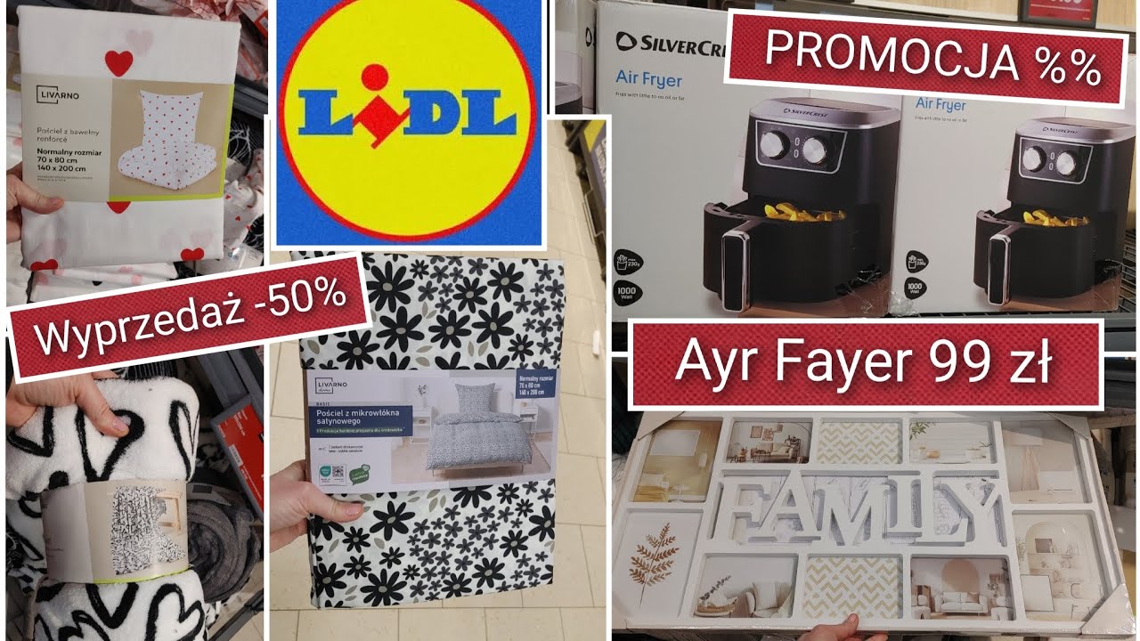 LIDL💥AIR FAYER TYLKO  99 ZŁ😱WIELKA WYPRZEDAŻ -50%% 💥Nowe koce pościel ZOBACZ TO