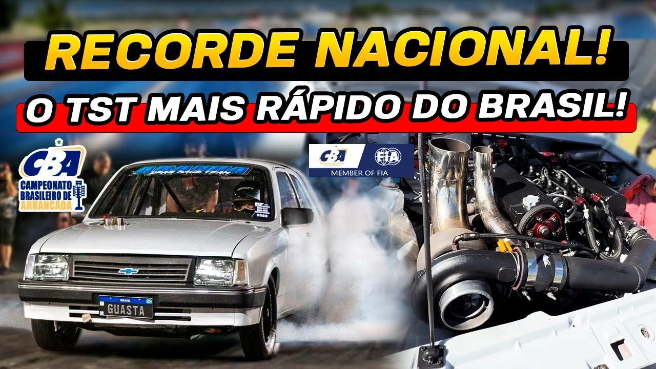 Recorde nacional! O TST Mais rápido do Brasil! #chevetteturbo