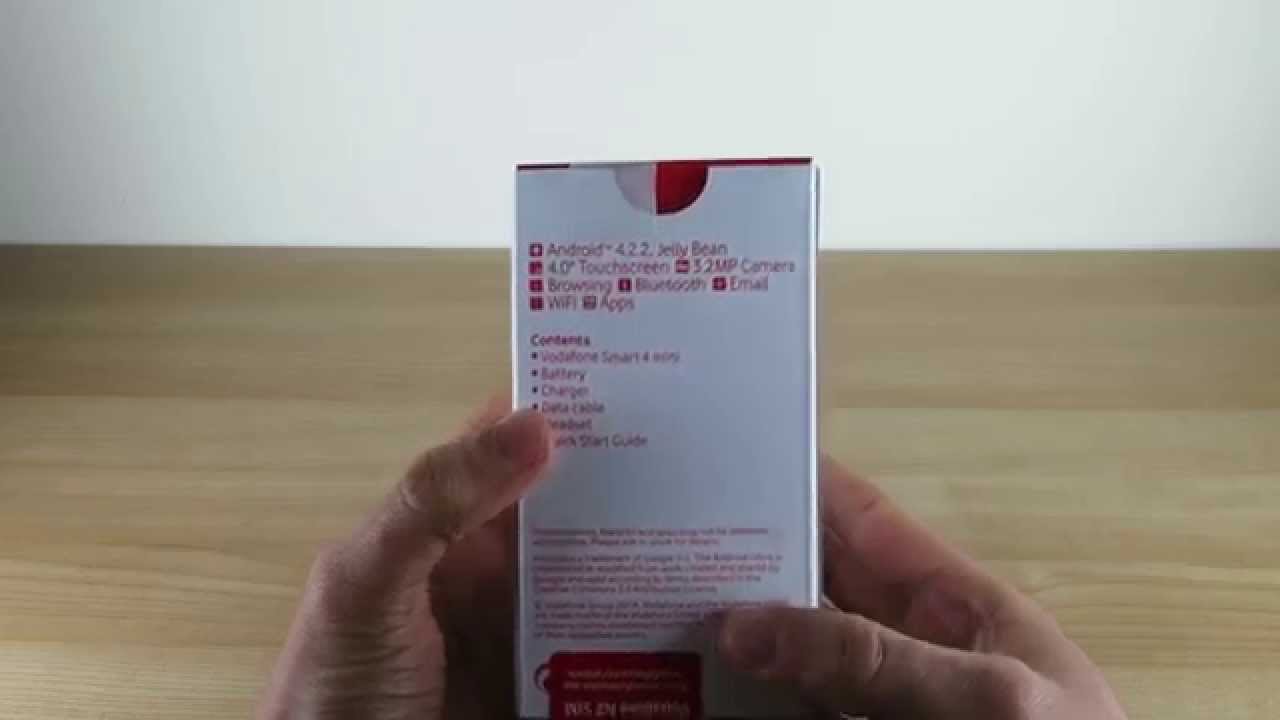 Vodafone Smart 4 Mini unboxing and quick look