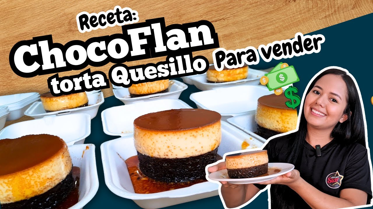 receta MINI CHOCOFLAN (torta quesillo) para vender🤑en moldes de 10cm APRENDE la mejor receta!!