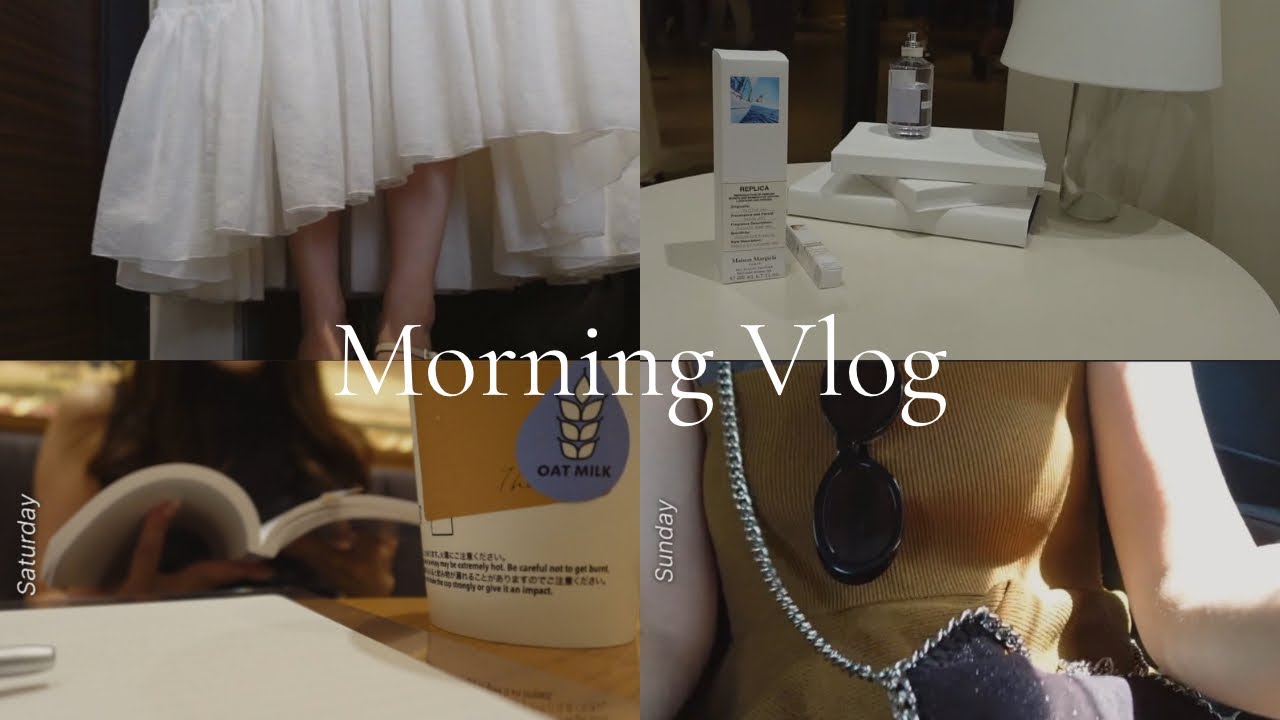Morning Vlog)東京OLの朝活と日常🌞｜仕事・BBQ・プレゼント購入・自炊🌛📖🪄