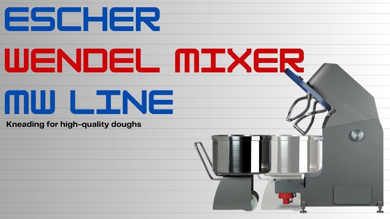 Escher Industrial Wendel Mixer with Removable Bowl- 350 to 500kg MW Line