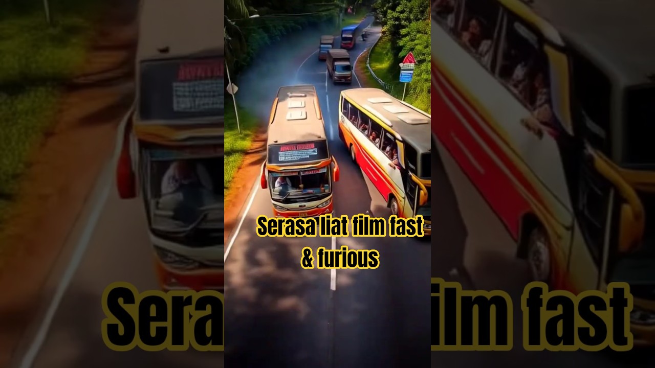aksi mendebarkan bus bus ini 🤯🤯