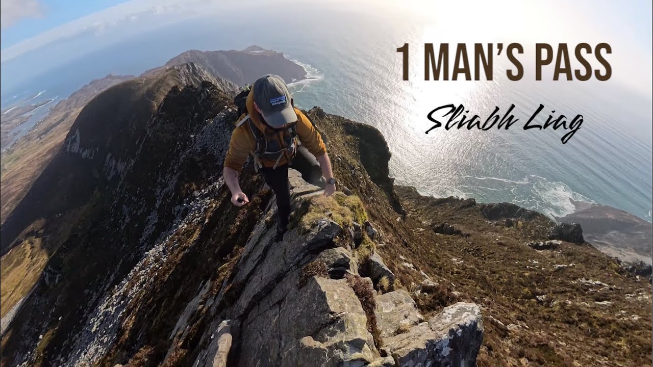 Slieve League Cliffs Donegal One Man’s Pass. Sliabh Liag Dún na nGall - INSTA360 X4