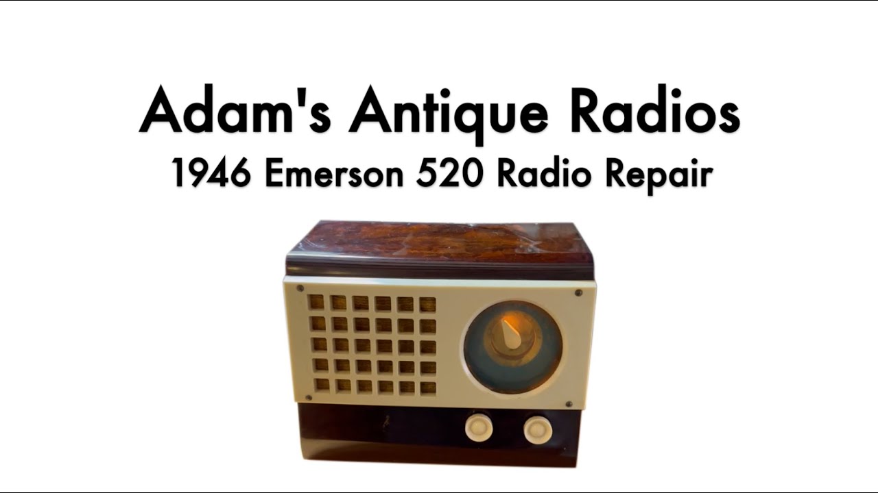 1946 Emerson 520 Antique Radio Repair