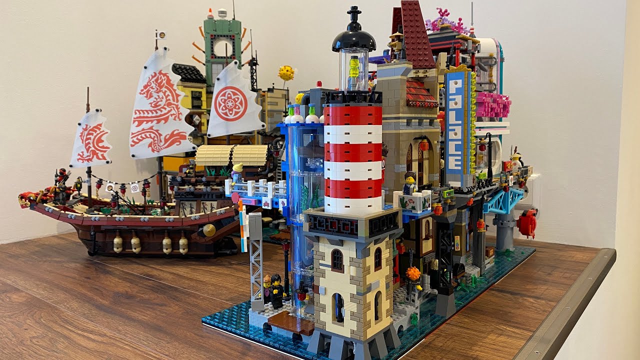 My 2nd LEGO® Ninjago City Extension: C.J. Tonic's Ninjago City Lighthouse and Aquarium - CJT WOB#06