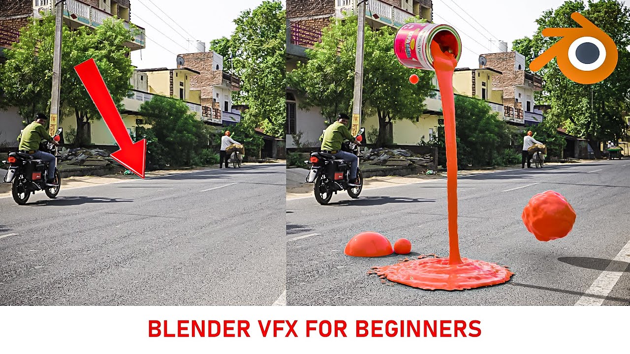 Да... Ваш первый визуальный эффект с использованием Blender | Урок по Blender для начинающих
