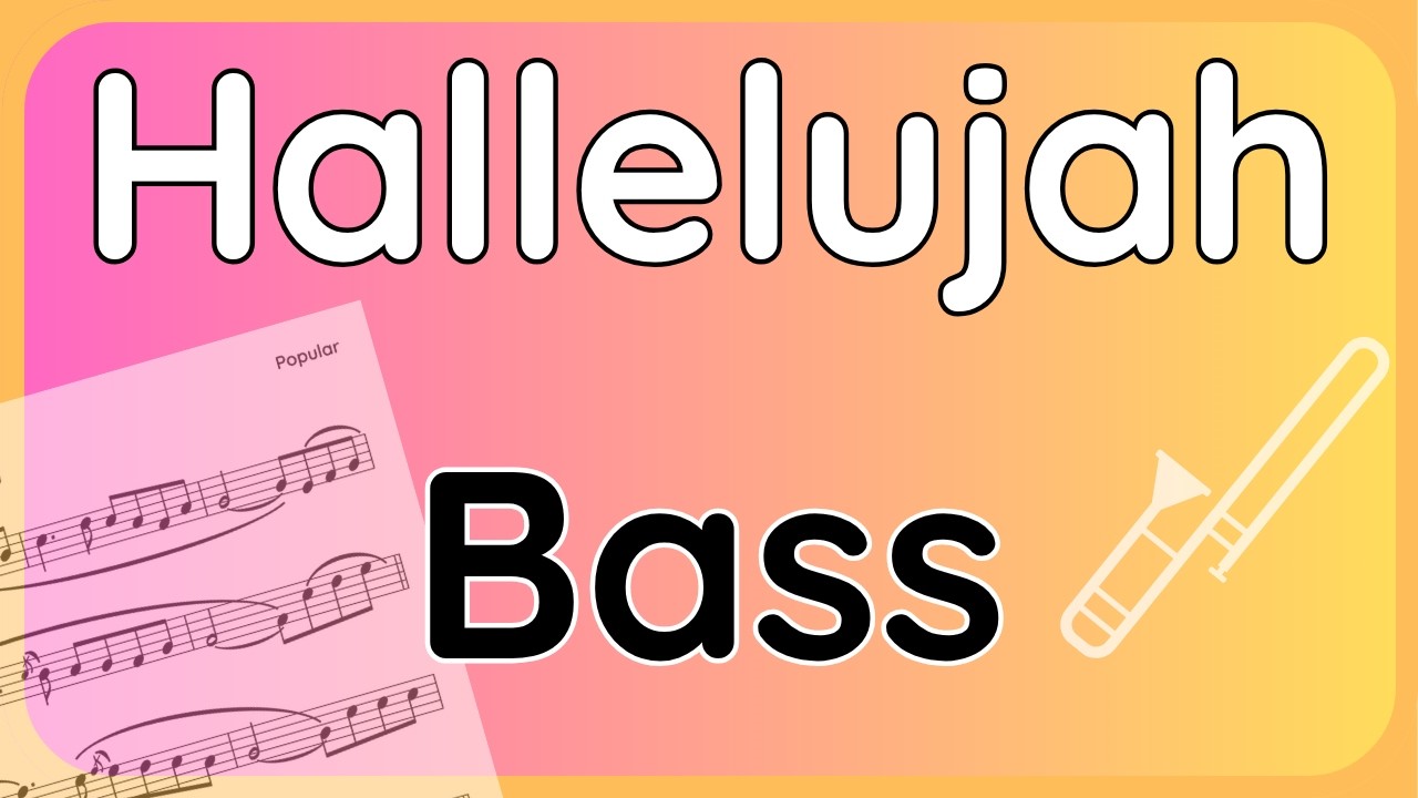 Hallelujah &middot; Backing Track (Bass Clef Version) for Trombone