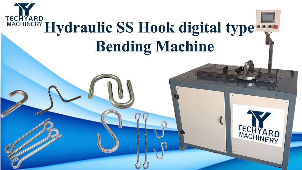 S-hook,Fan-hook,U-bolt,puppet hook bending machine ( digital hydraulic rod bending)