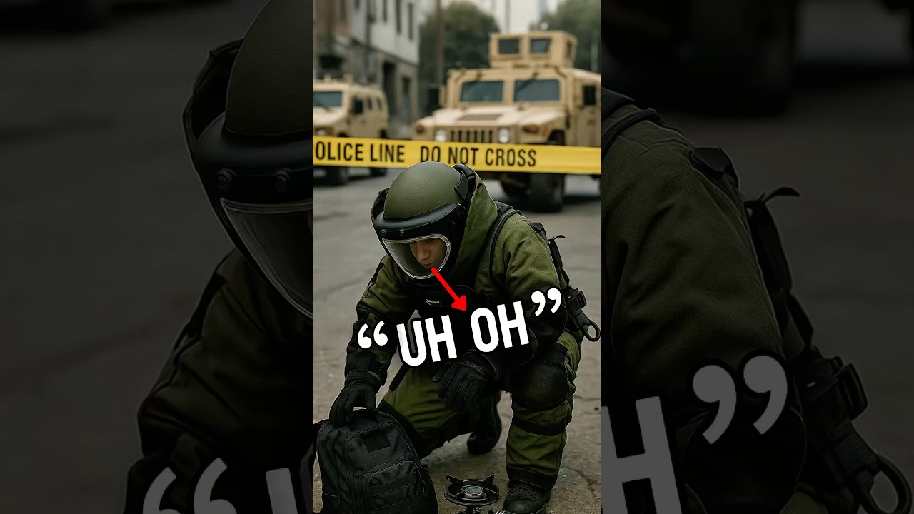 They hugged him at the end for a great job‼️🤣 #military #army #bombsquad #police