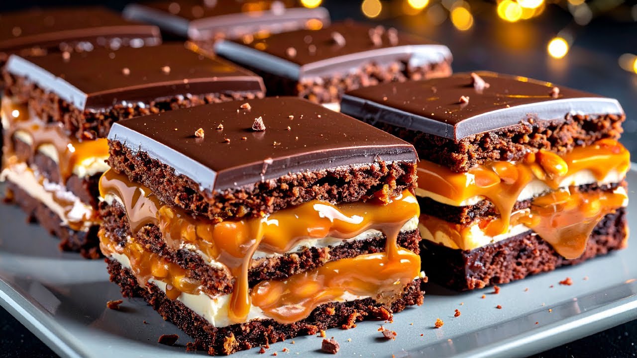 Snickers cake that melts in your mouth! Simple and delicious!