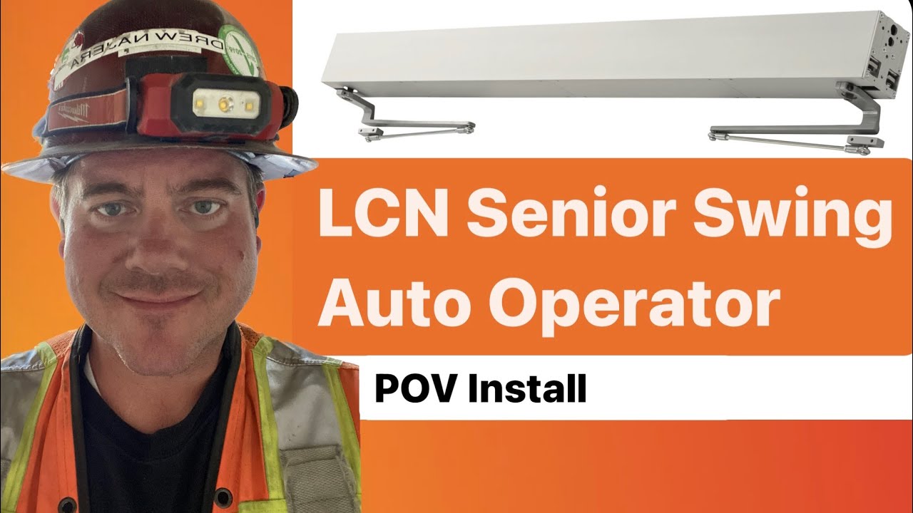 How to install LCN Senior Swing Auto Operator 9553 POV Full Length Talk Thru Installation