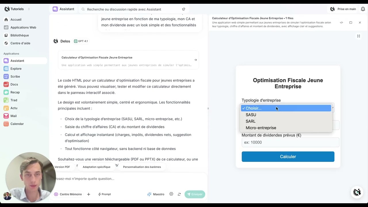 Toute l'IA dans un seul assistant personnel | ChatGPT, Mistral, Meta & Plus - Delos Assistant