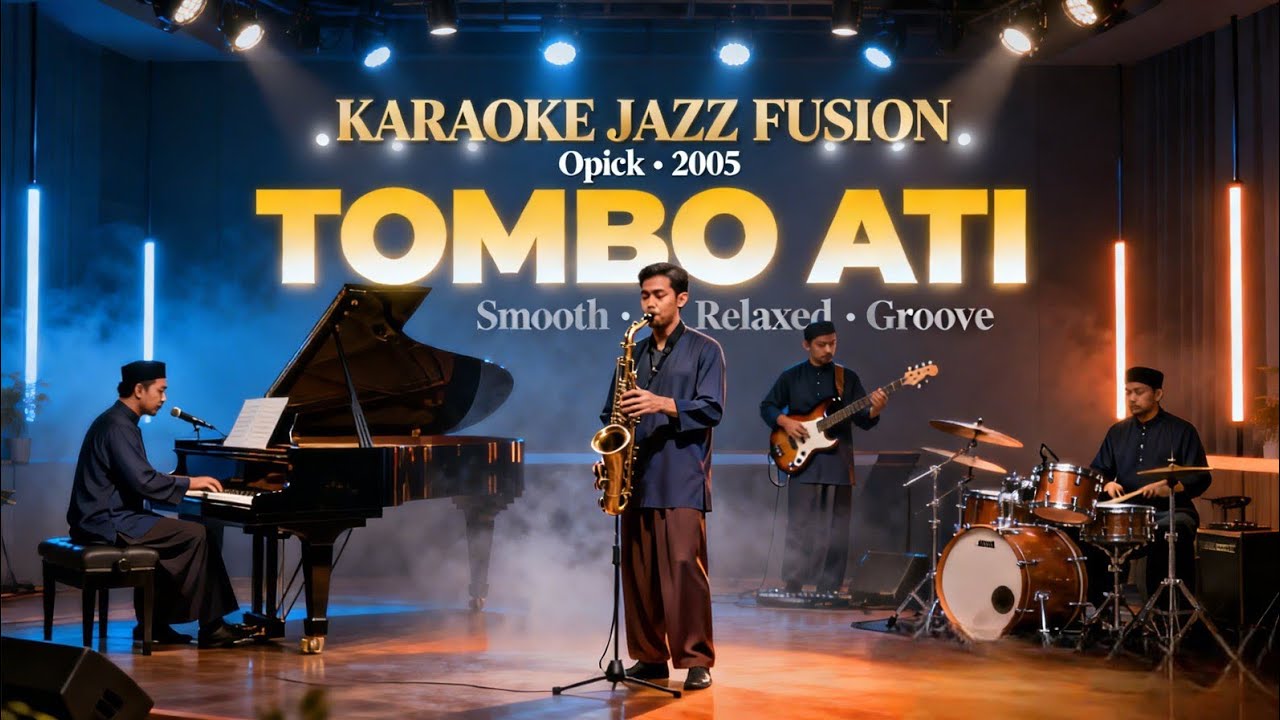 [KARAOKE] Tombo Ati - Opick | Jazz Fusion Version | Smooth & Emotional Groove 