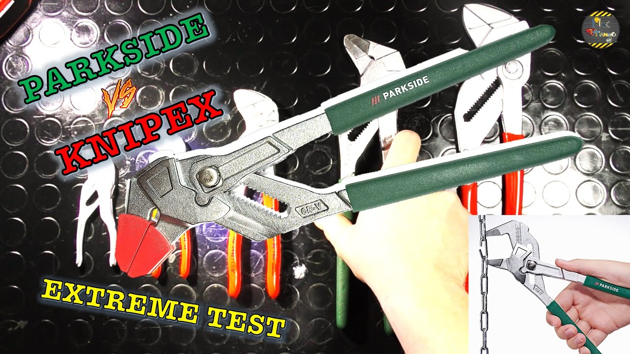 PARKSIDE KNIPEX PINZA CHIAVE multiuso 2 in 1 a confronto con gira tubi RIGID TEST ESTREIMI Lidl